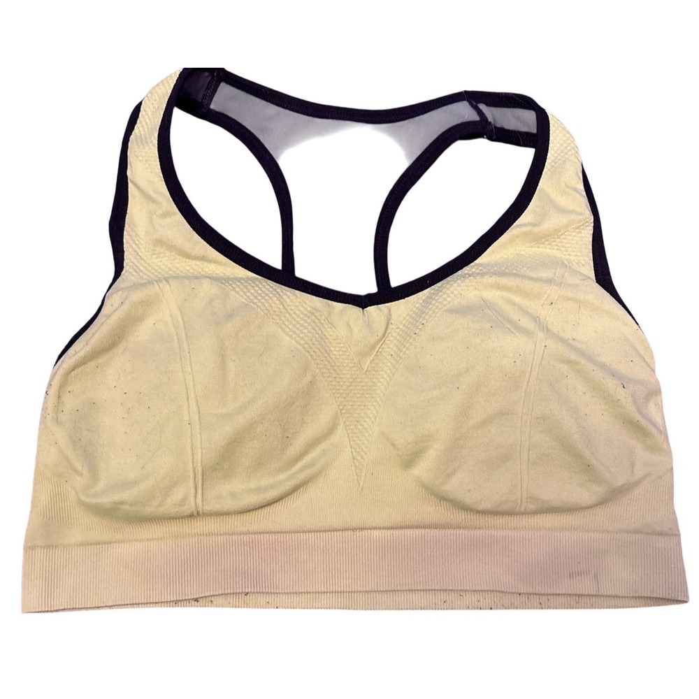 Match Womens Lime Green Racerback Seamless‎ Sports Bra, Size XL